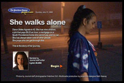 The Providence Journal multimedia: She Walks Alone