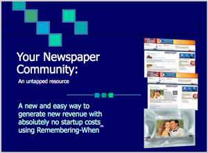 Easydoesitmedia PowerPoint cover for Community Newspapers